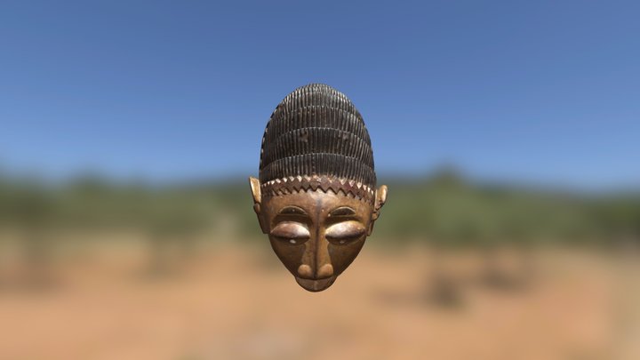 Yoruba mask " Gelede" 3D Model