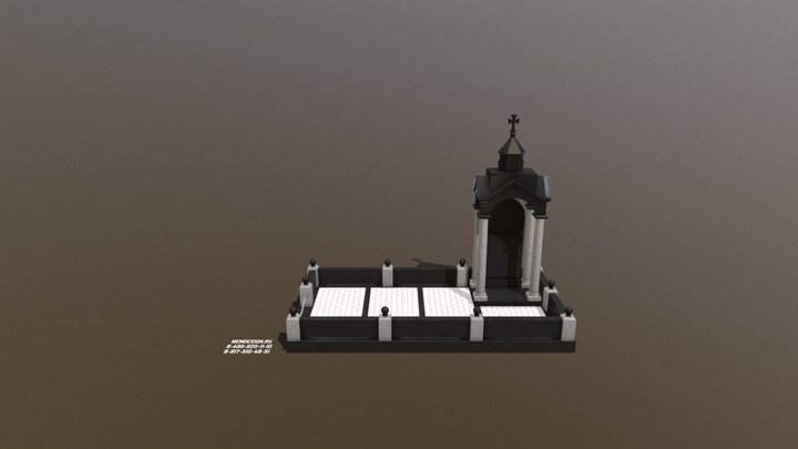 Мемориальный комплекс № 8 3D Model