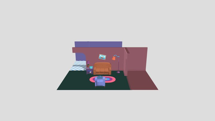 The Simpson's living room 3D Model