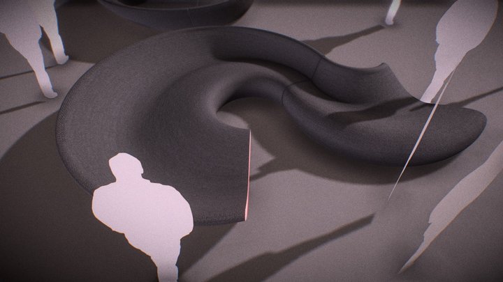 Circle Sofa 3D Model