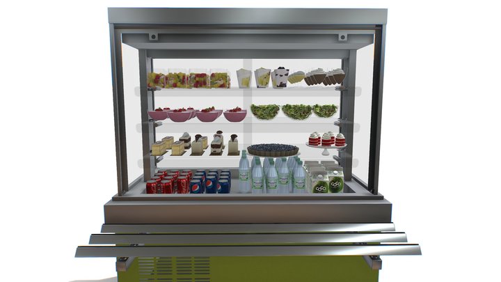 Refrigerated showcase Oasis 3D Model