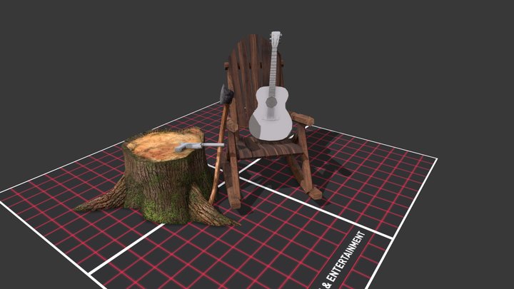 FOREST LONER - Unwrap 2 More detailed props 3D Model