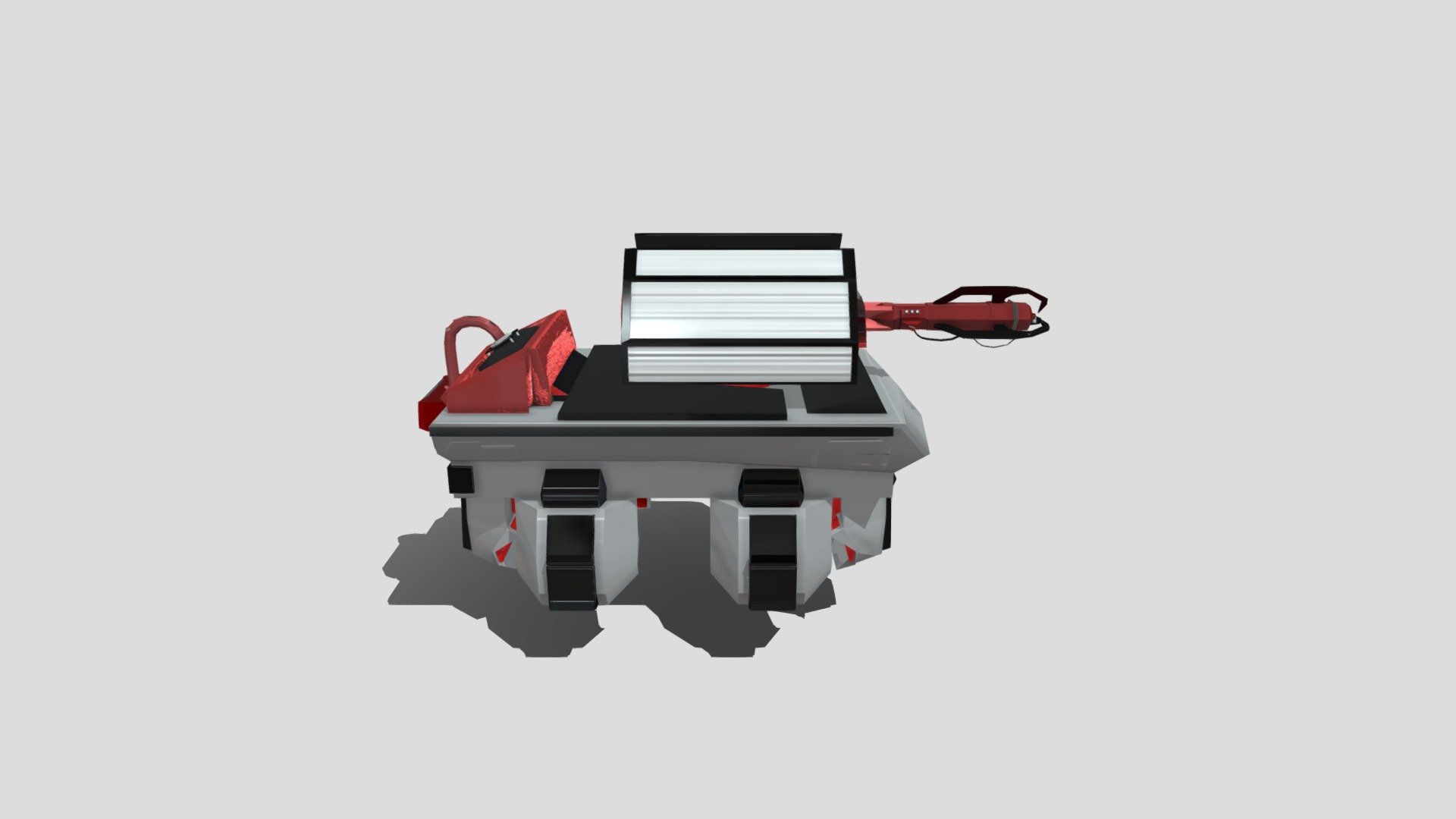 Low Poly Space Battle Tank
