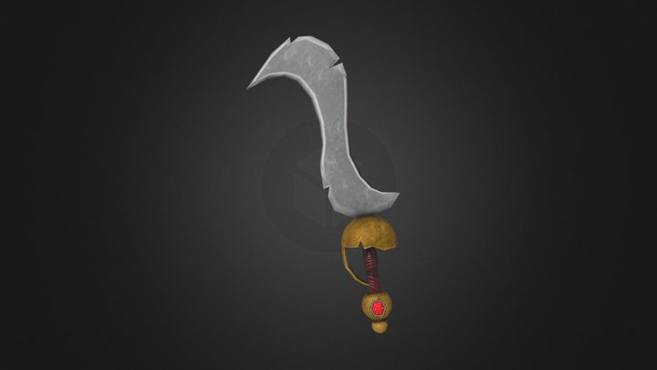 Pirate Cutlass 3D Model
