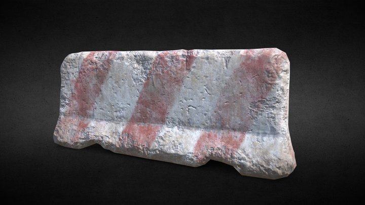 Road Block 3D Model