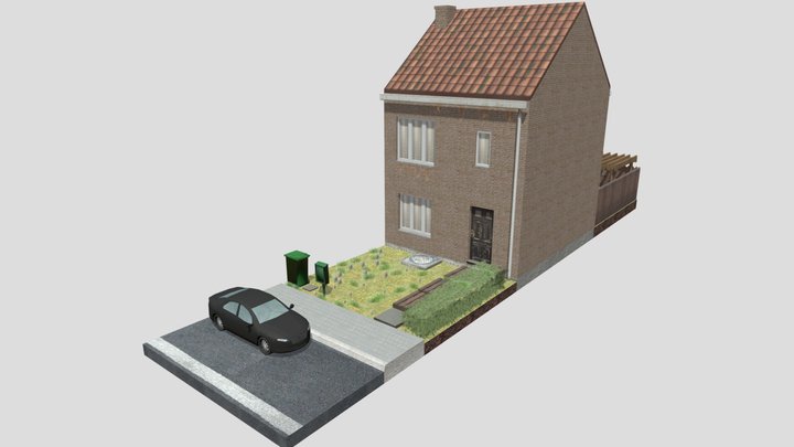 DAE Rowhomes retake – Ghent 3D Model