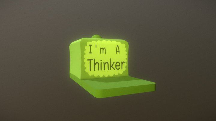 Thinker Cap (Trinket) 3D Model