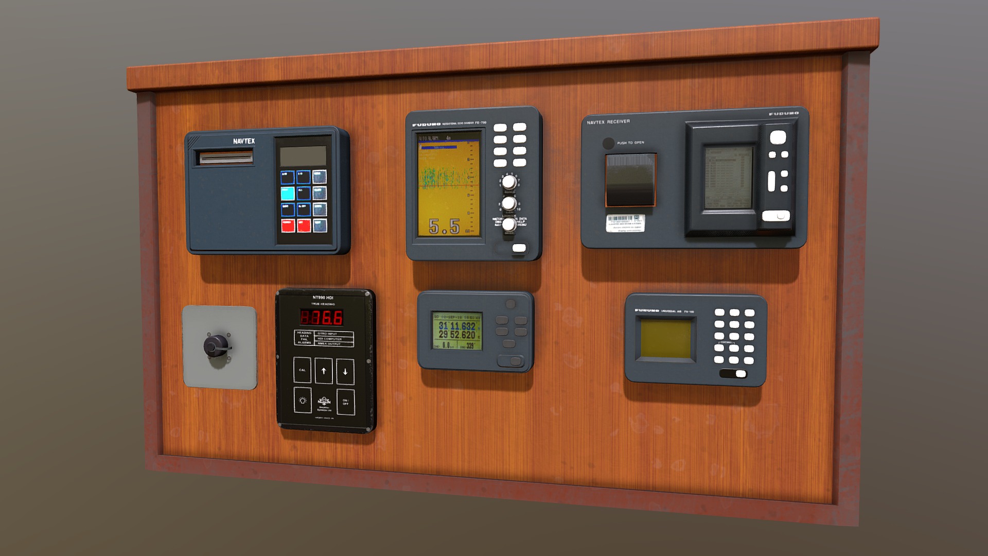 3D model Control Panel Pack - This is a 3D model of the Control Panel Pack. The 3D model is about a group of electronic devices.