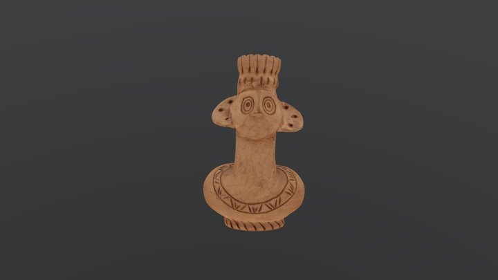 Pipa in terracotta 3D Model