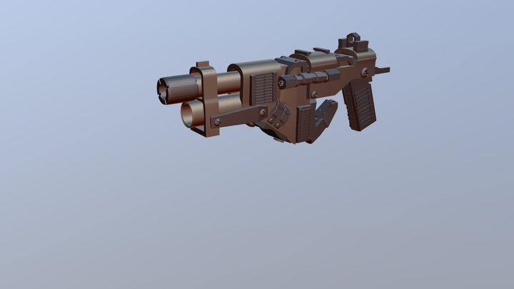 Futuristic Gun 3D Model