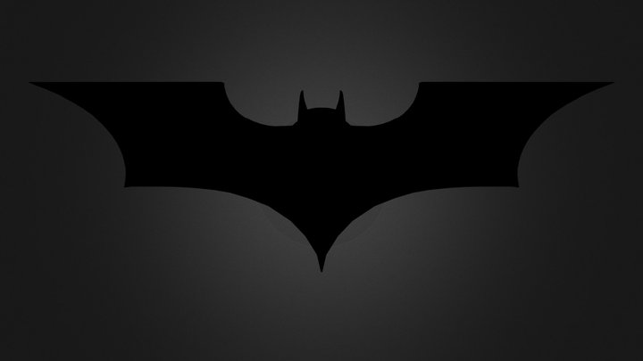 Logo Batman 3D Model