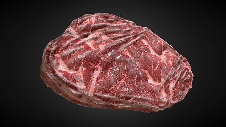 Raw Steak 3D Model