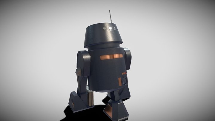 R5-J2 Imperial Astromech Droid 3D Model