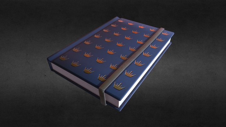 Lowpoly book 3D Model