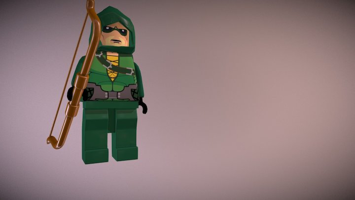 GREEN ARROW LEGO 3D Model