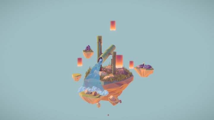 Shishi Odoshi Environment 3D Model