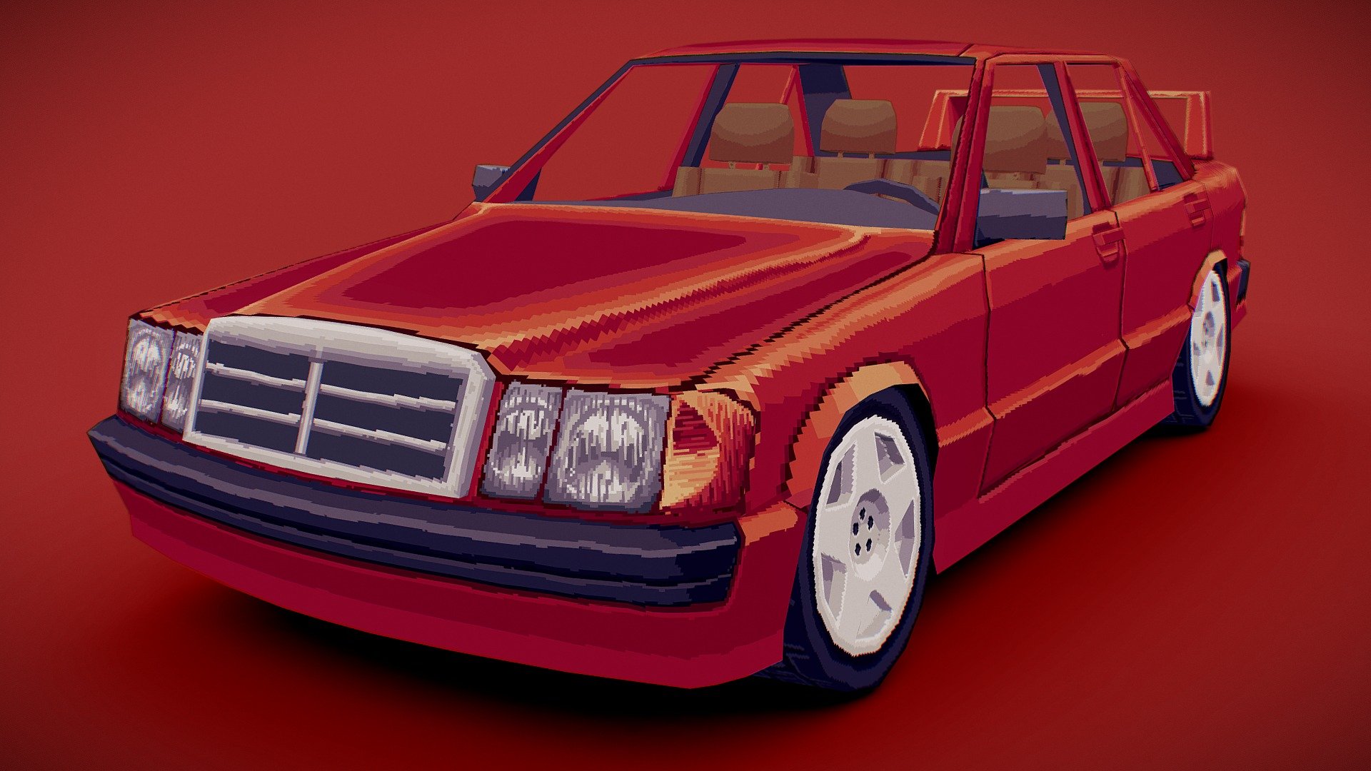 Mercedes Benz 190 - Download Free 3D model by wallon (@realwallon) [f379fc4]