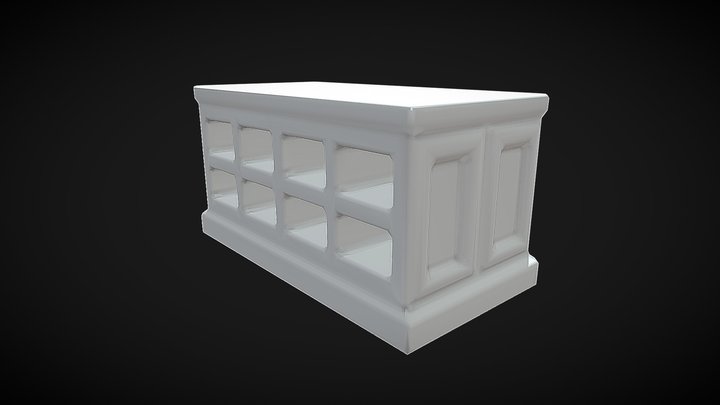Counter Desk 3D Model