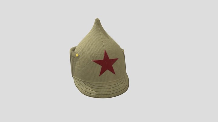 Budenovka - Soviet Military Cap 3D Model