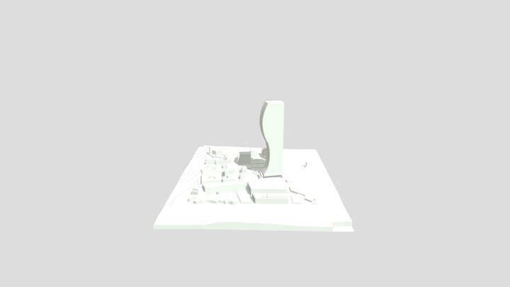 3d Rascacielos Monaco 3D Model