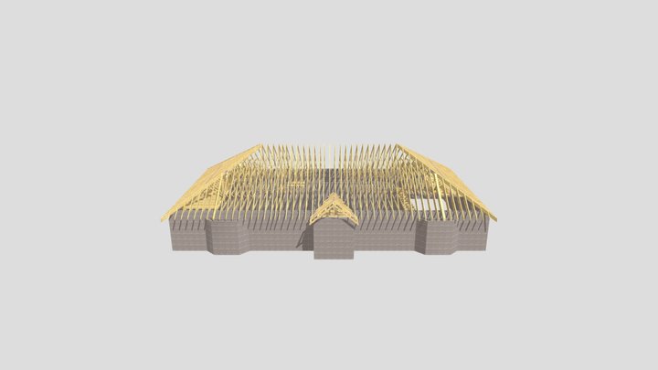 Grennan House_truss_roof REV C 3D Model
