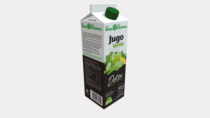 Dos Pinos - Jugo Verde Detox 3D Model