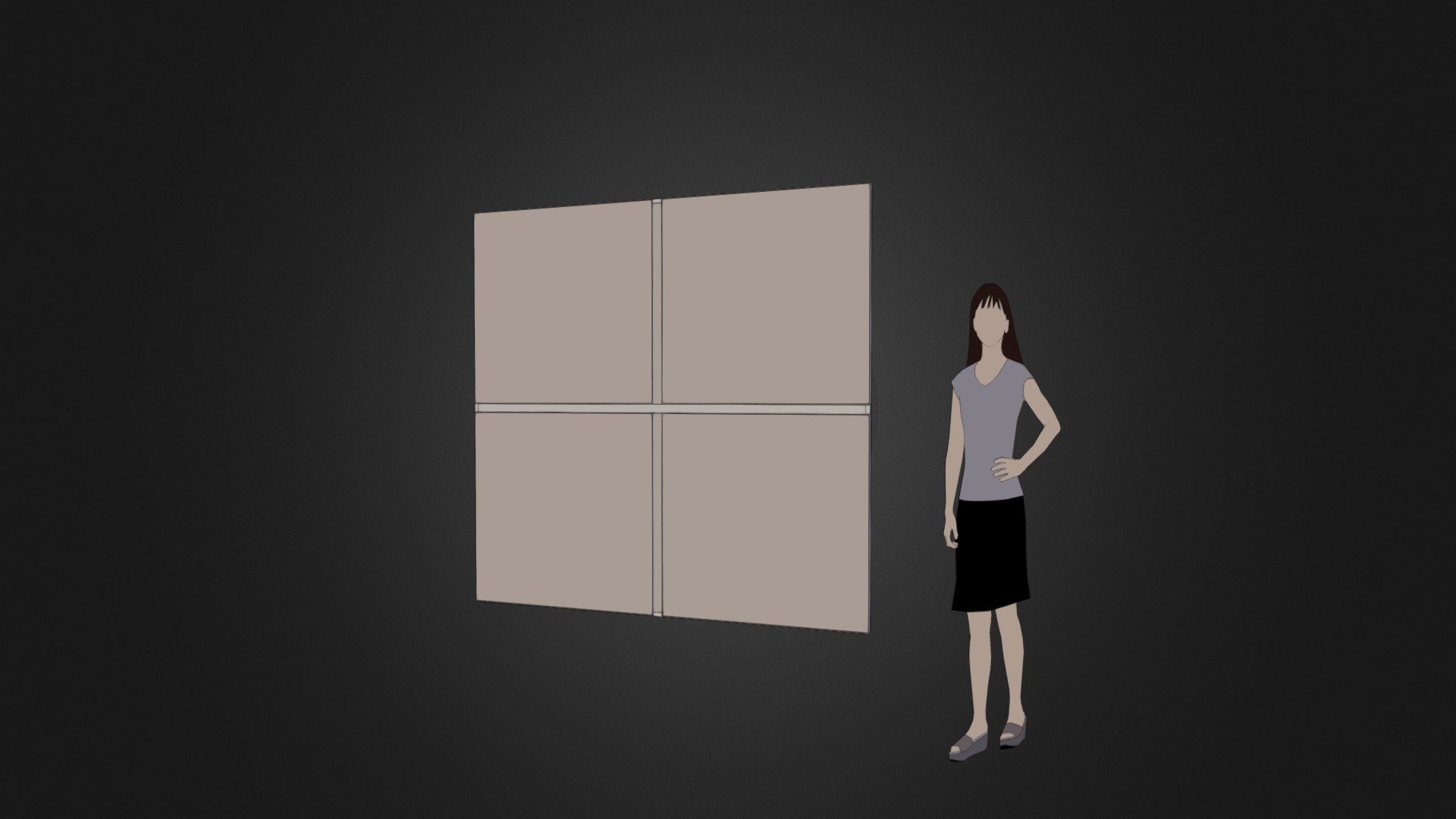 W A L L-4 S Q R E — Sketchfab embed 3D viewer