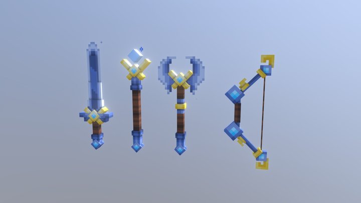Warrior Sword 3D Model