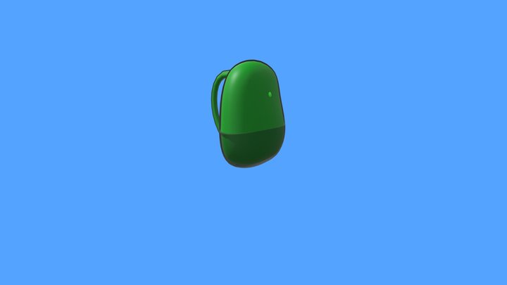 Adventure Time Finn's Backpack 3D Model