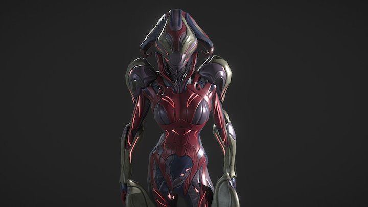 Mirage Sentience alt helmet and skin 3D Model