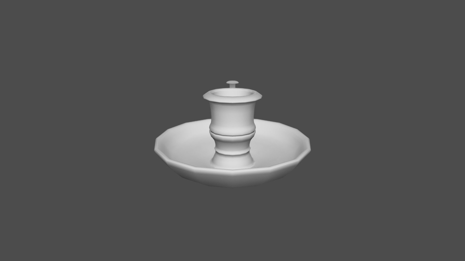 Candle Holder, Hand Held 3D model by MSModel [f37f9f6] Sketchfab
