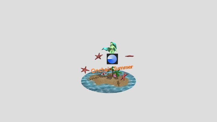 Onchain Summer Radiance ☀️🌐 3D Model