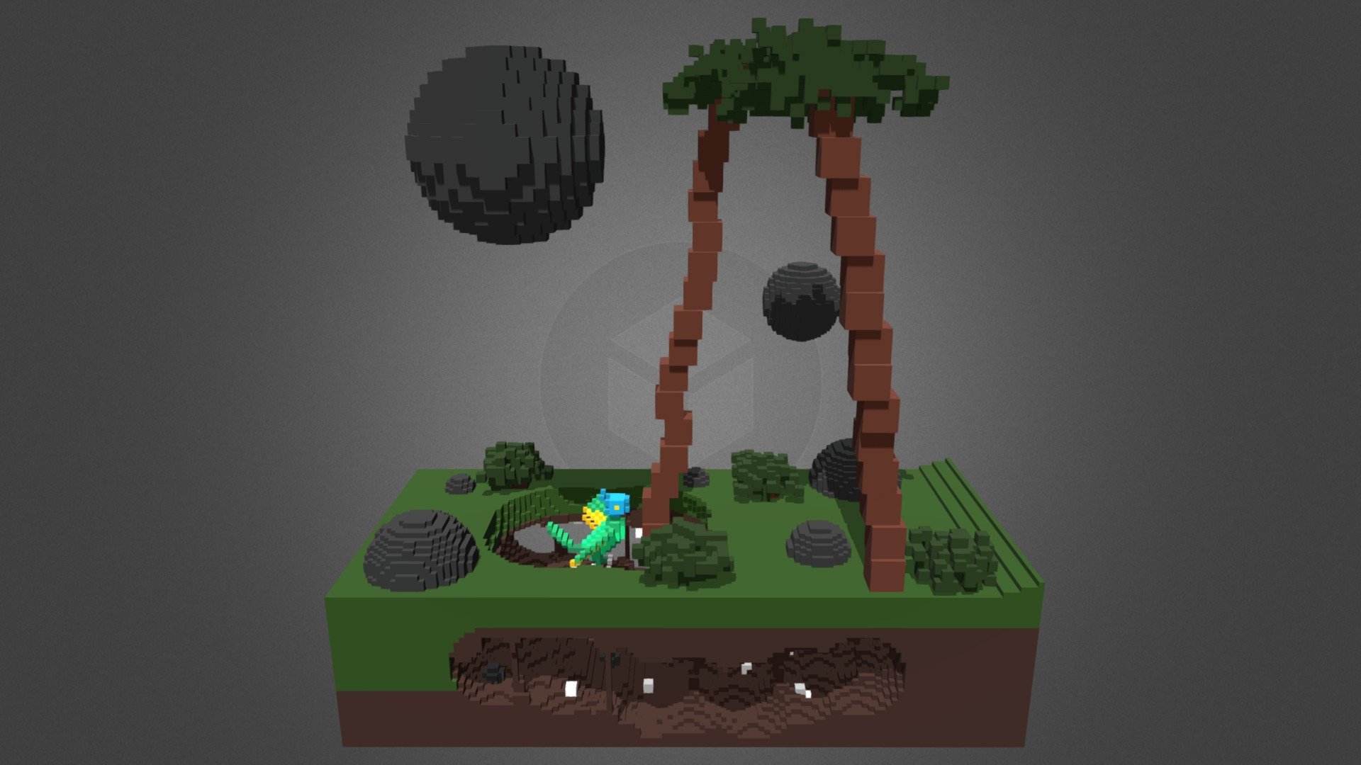 Fan Art, Voxel