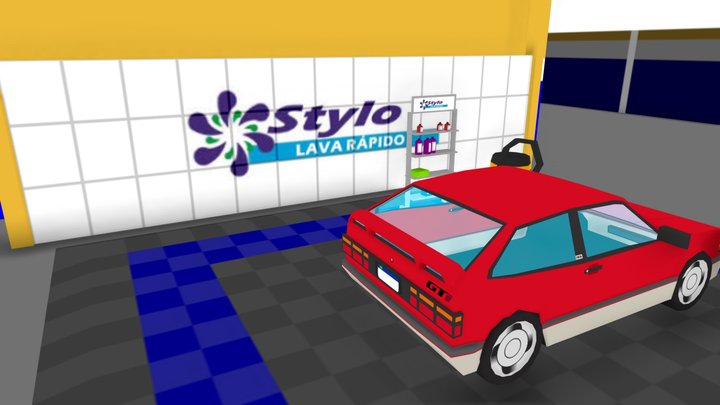 Stylo CarWash 3D Model