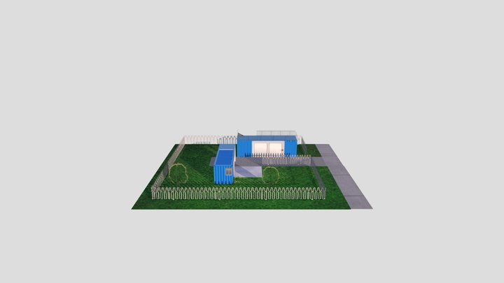 Container Home Community 3D Model