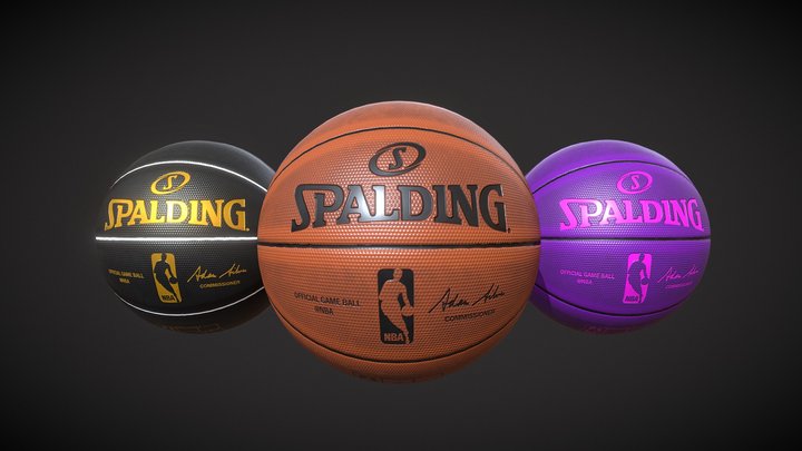 Spalding - Basketballs 3D Model