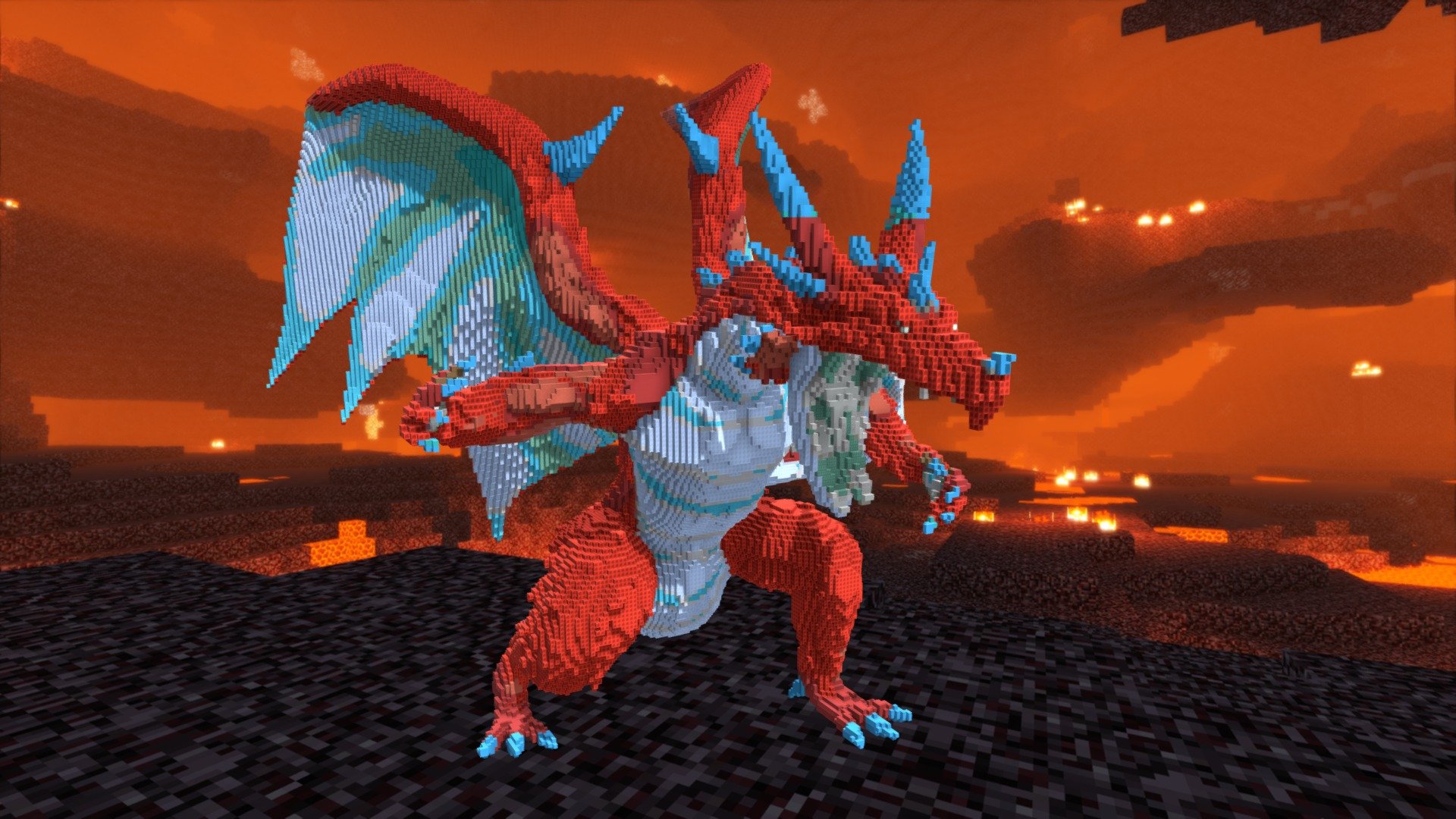 Minecraft Dragon Build Schematic - 3D model by inostupid [f383ffe ...