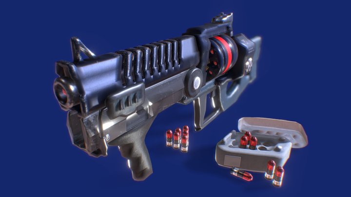 Resident Evil 3 (1999) Mine Thrower RE-created 3D Model
