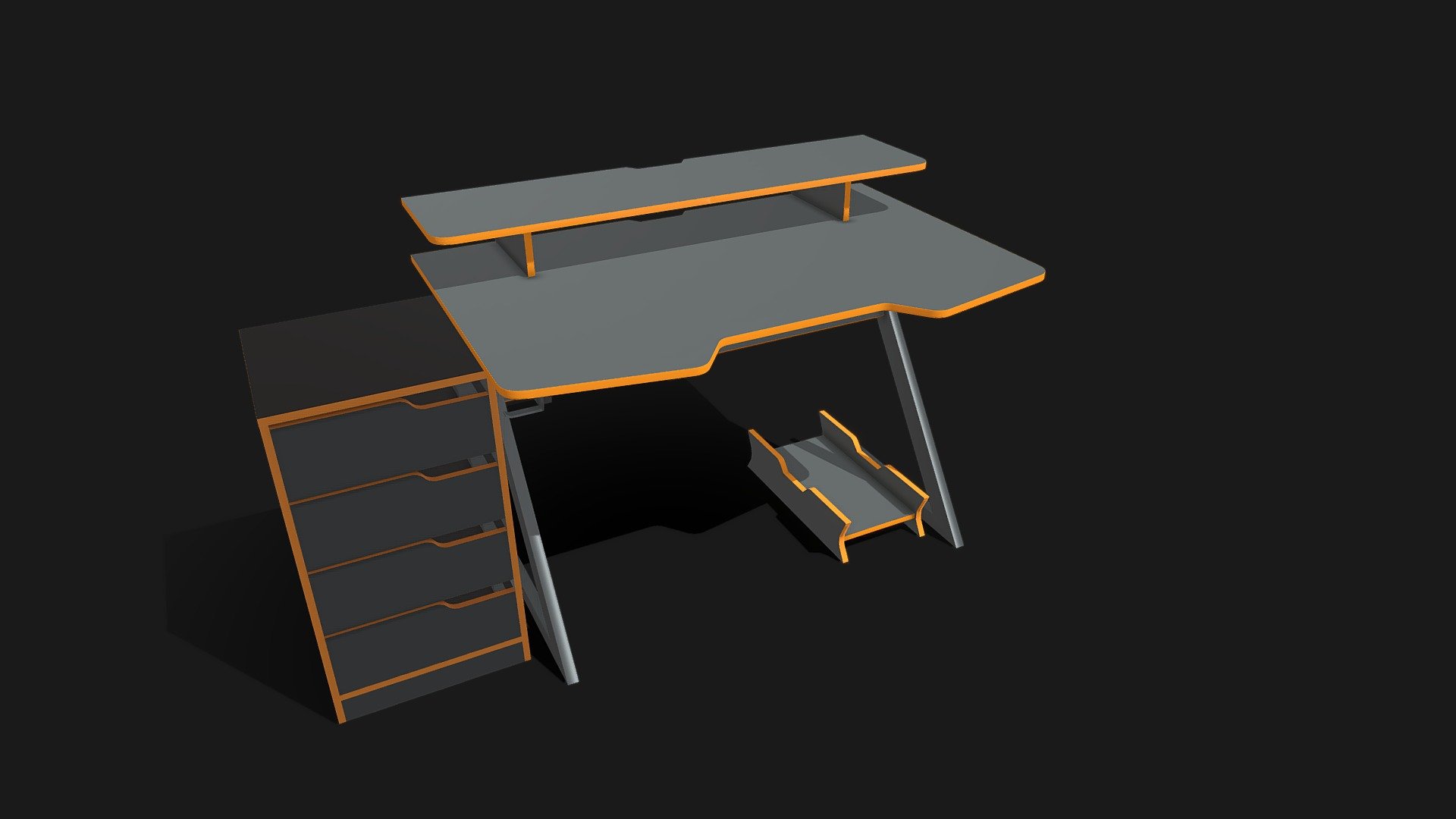 Gaming table 3D model by OleJu [f386c16] Sketchfab