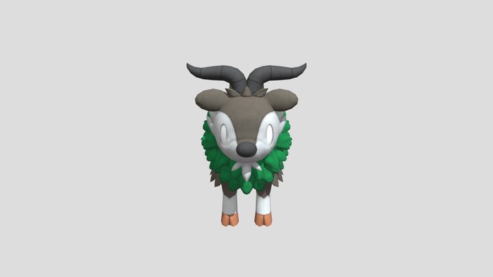 Pokemon Scarlet Violet Skiddo 3D Model