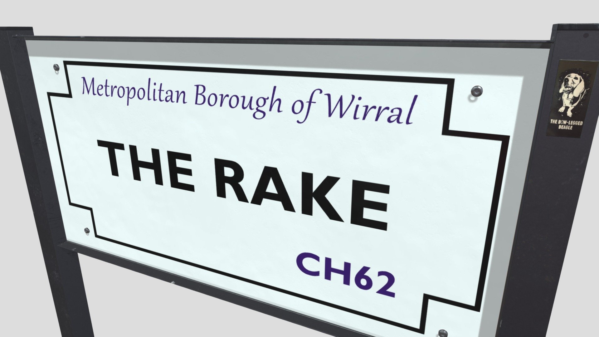 The Rake street sign, Bromborough 3D model by CameronMunro [f387f49