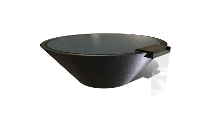 Modofire Cazo Water Bowl GFRC 3D Model