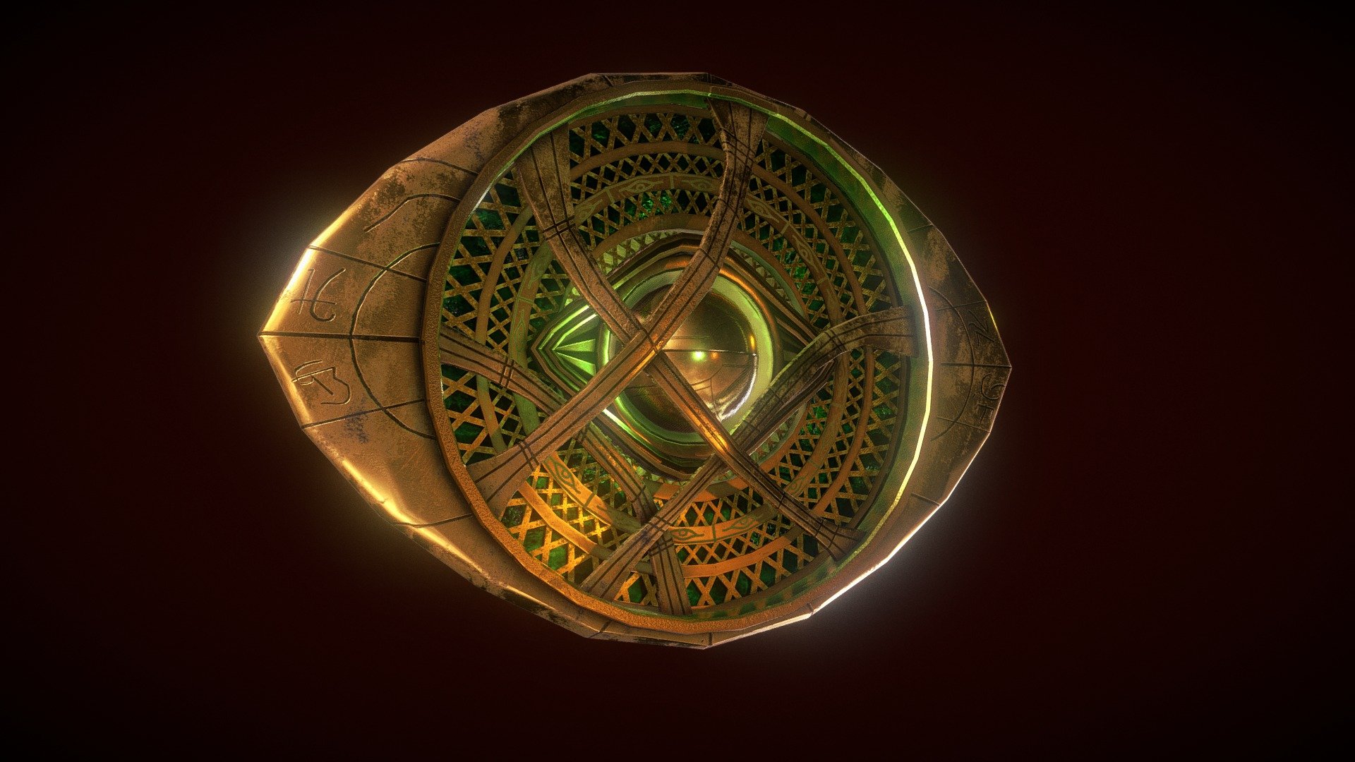 Marvel The Avengers Doctor Strange Eye of Agamotto Rotatable Key Chains  Keychain | eBay