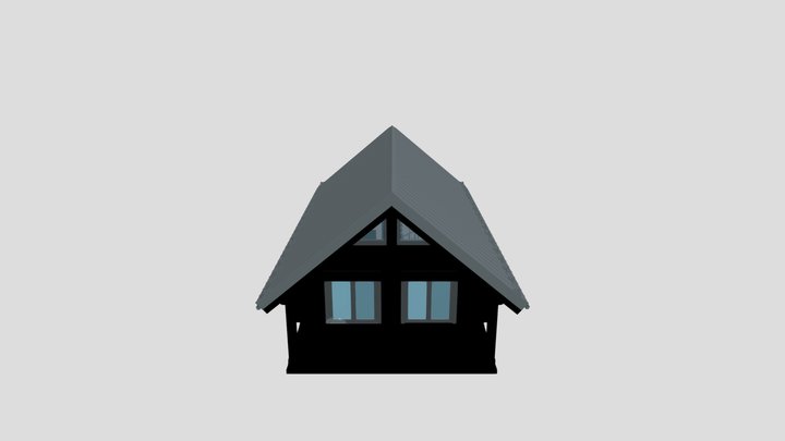 Дом 32 даметр Волга стены 3D Model