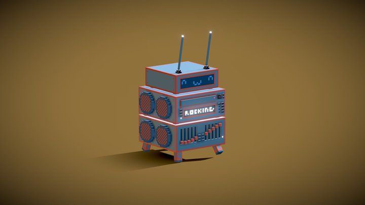 Sound System 3D Model