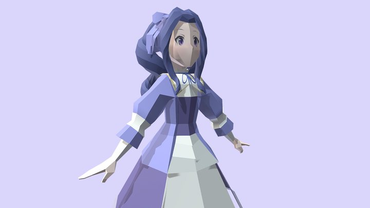 Crown Princess Melty - Low Poly 3D Model