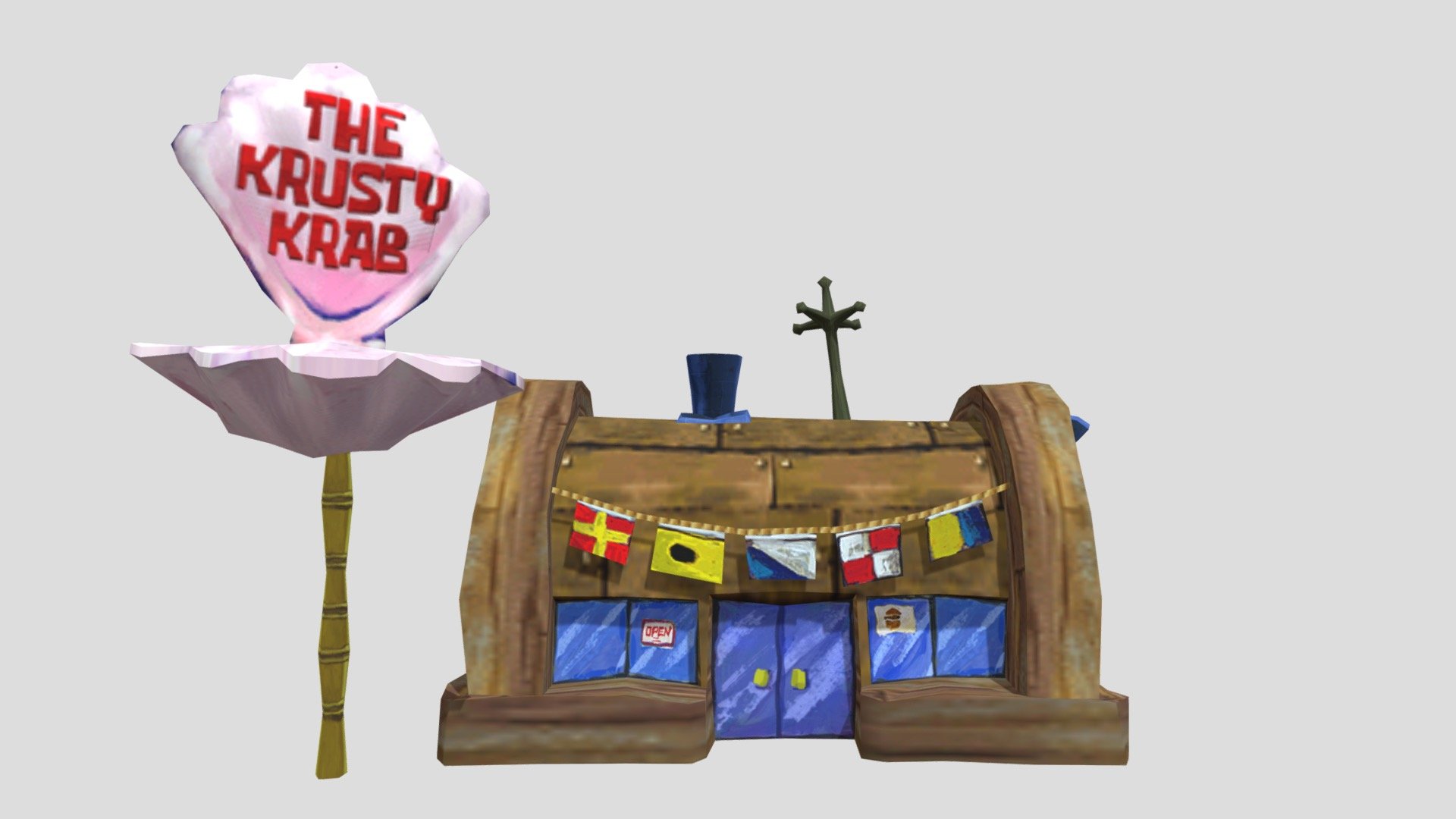 Krusty Krab from Bfbb - Download Free 3D model by SMF Friends Fan 2024 ...