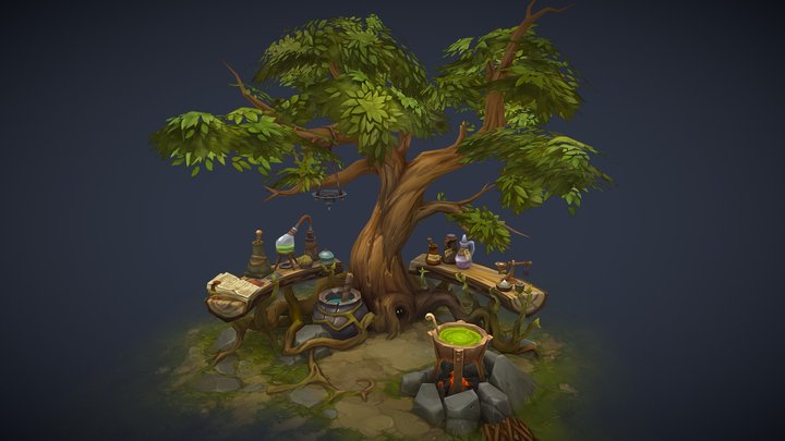 Last Outlander - Chemists Table. Level 1 3D Model