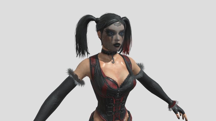 Harley Quinn Mournful 3D Model