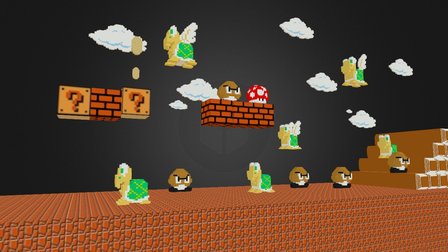 Super Mario Bros (Plataform) 3D Model